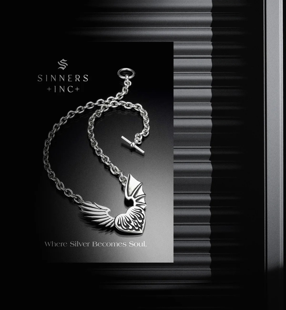 Sinners Inc brand imagery and visual identity