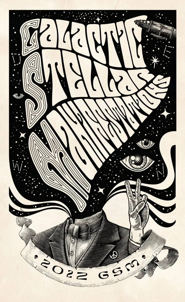 Galactic Stellar Manifestations Wine Label