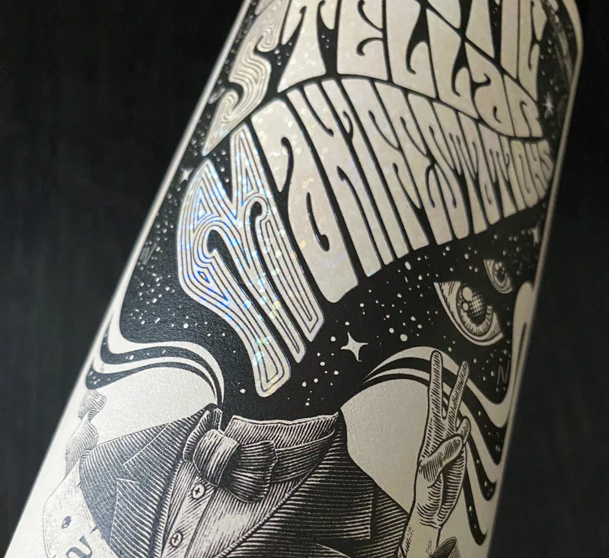 Galactic Stellar Manifestations Wine Label