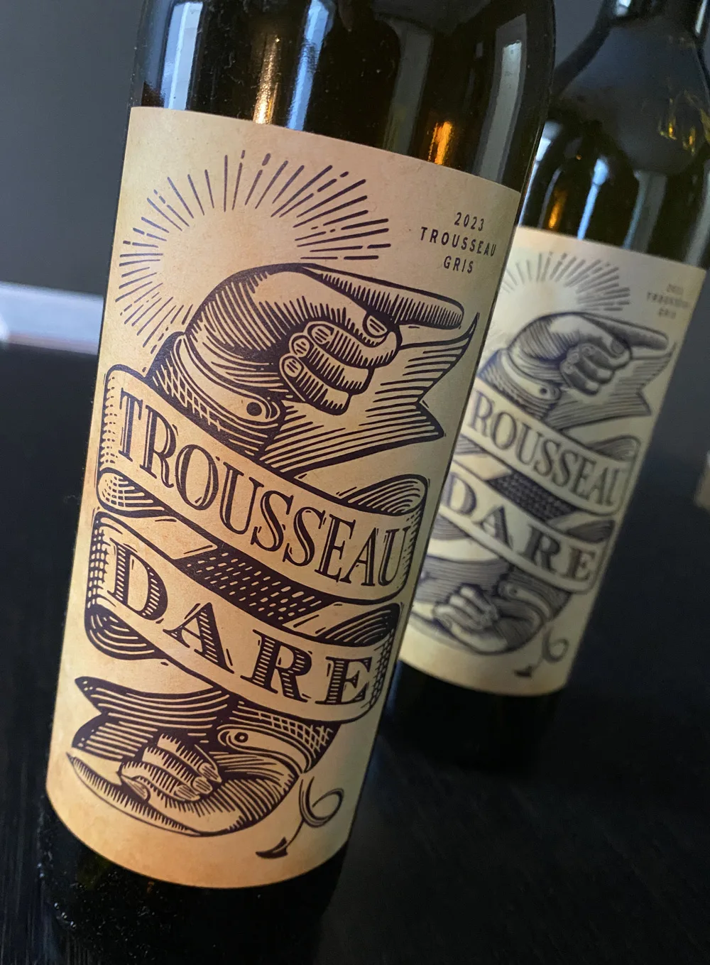 Trousseau Dare Wine Label